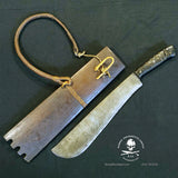 Philippines Machete "Pinahig" Sword w/ Rattan Scabbard