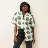 KIL "Black Ocean Woman" Hawaiian Shirt.